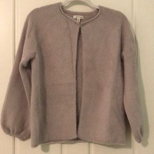 Max Studio NWOT XS light purple fuzzy cardigan